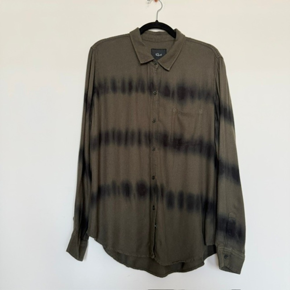 Rails Hunter Green Shibori Flannel Shirt Women's Size Large | Retail $168
